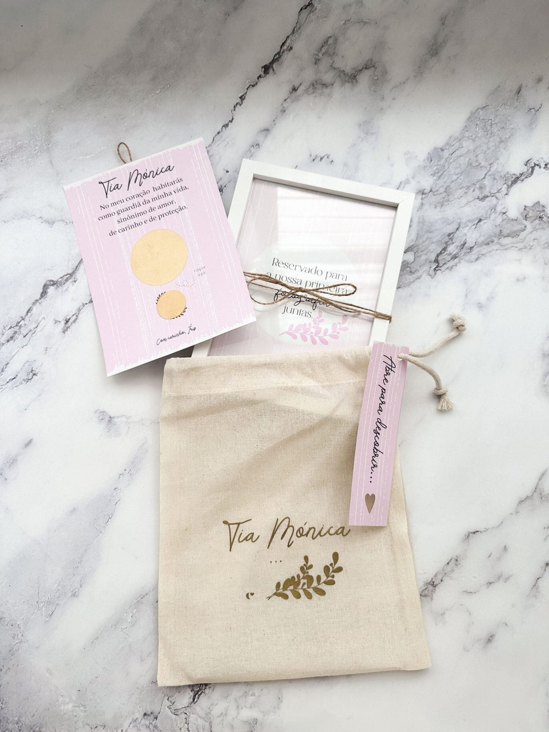 Convite para Padrinho ou Madrinha Moldura Surpresa - Cutxi Cutxi - Presentes Personalizados