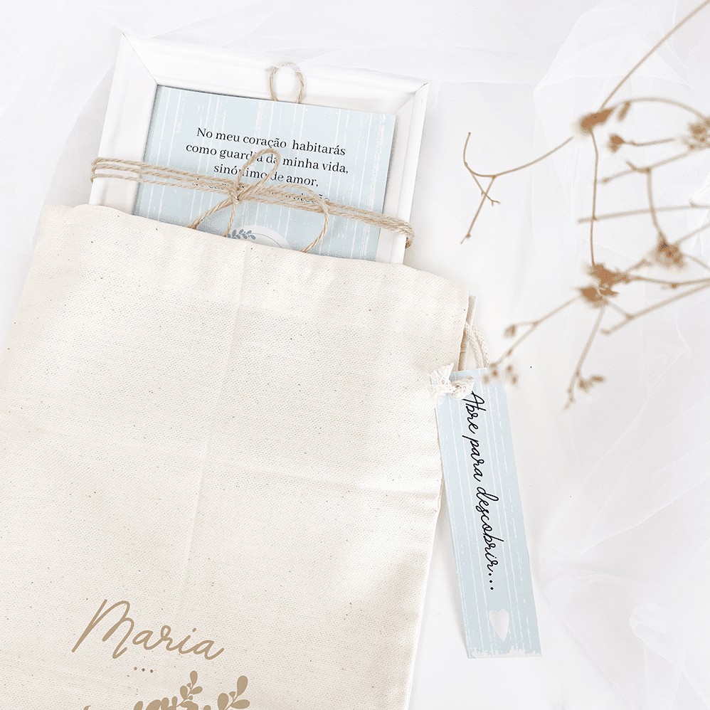 Convite para Padrinho ou Madrinha Moldura Surpresa - Cutxi Cutxi - Presentes Personalizados