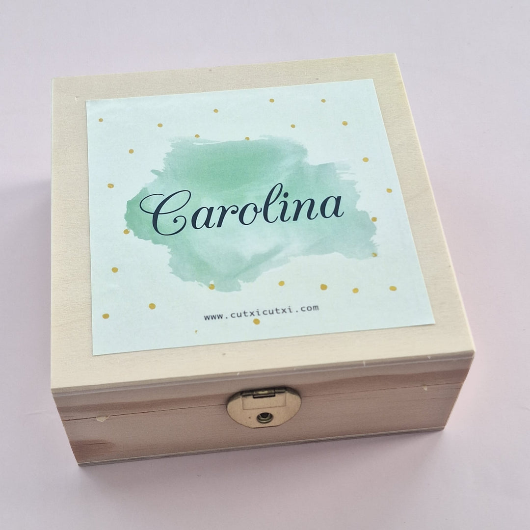 Convite Pomba em Cerâmica e caixa de madeira - Cutxi Cutxi - Presentes Personalizados