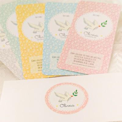 Convite Primeira Comunhão - Ilustração - Cutxi Cutxi - Presentes Personalizados