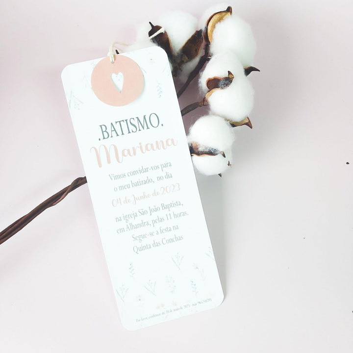 Convites para Batizado, Comunhão e Profissão de Fé - Suavidade - Cutxi Cutxi - Presentes Personalizados