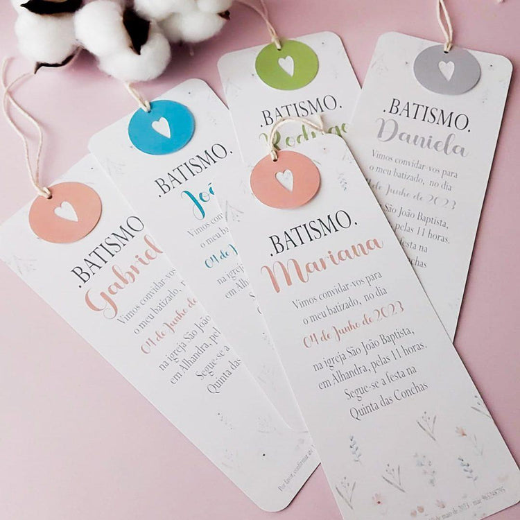 Convites para Batizado, Comunhão e Profissão de Fé - Suavidade - Cutxi Cutxi - Presentes Personalizados