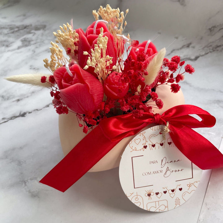 Coração Florido de Amor – O Arranjo Perfumado | Amor - Cutxi Cutxi - Presentes Personalizados