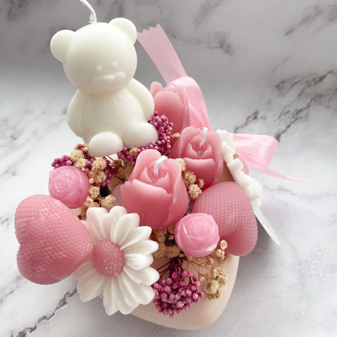 Coração Florido de Amor – O Arranjo Perfumado | presente para a Mãe, Madrinha... - Cutxi Cutxi - Presentes Personalizados