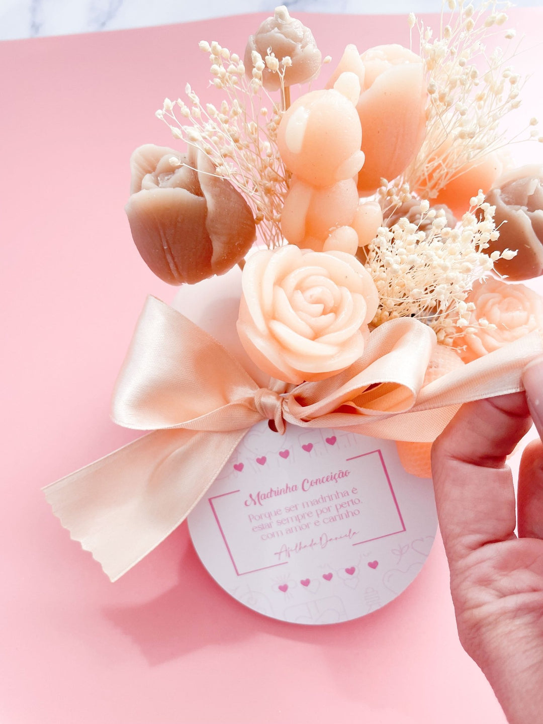 Coração Florido de Amor – O Arranjo Perfumado | presente para a Mãe, Madrinha... - Cutxi Cutxi - Presentes Personalizados