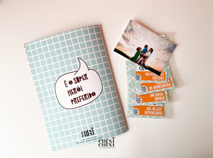 Caderneta de Cromos Super Pai | Presente Pai
