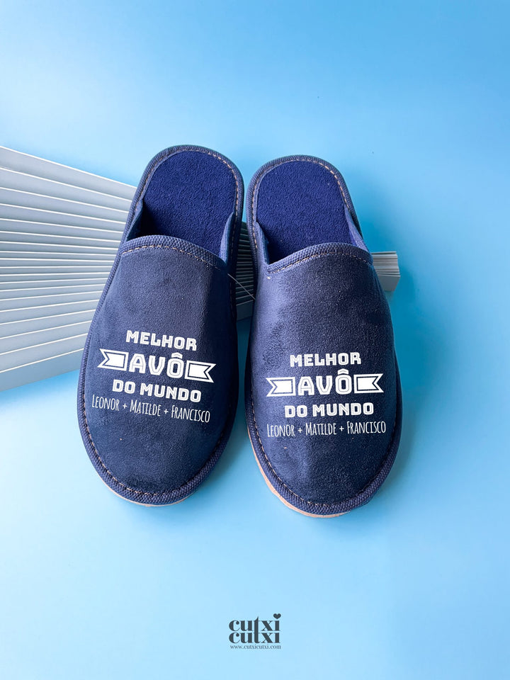 Chinelos Melhor do Mundo | Sugestão Presente para Pai, Padrinhos, Avôs