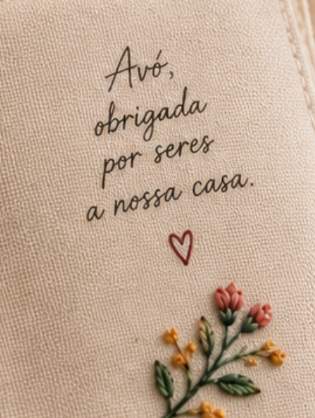 Mensagem interior do Relicário da Avó