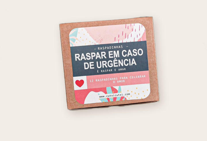 Raspadinhas RASPAR EM CASO DE EMERGÊNCIA - Presente Namorados