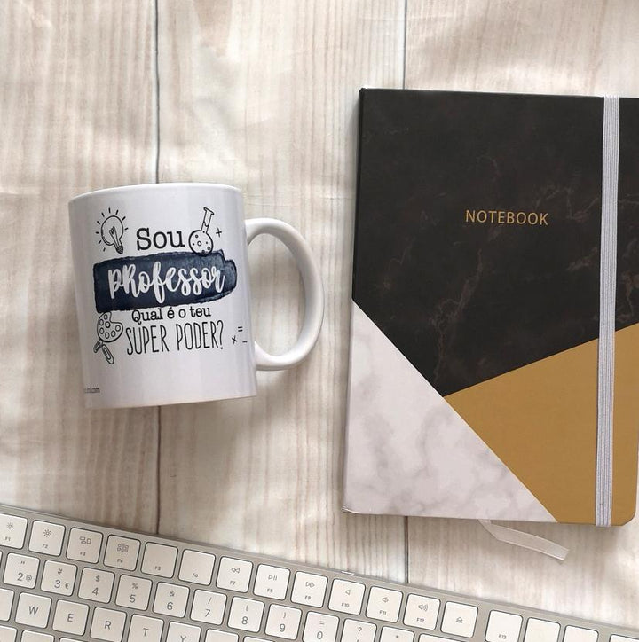 Caneca ilustrada profissão Professor ou Professora