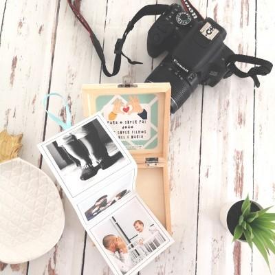 Caixa de Memórias PAI com fotografias