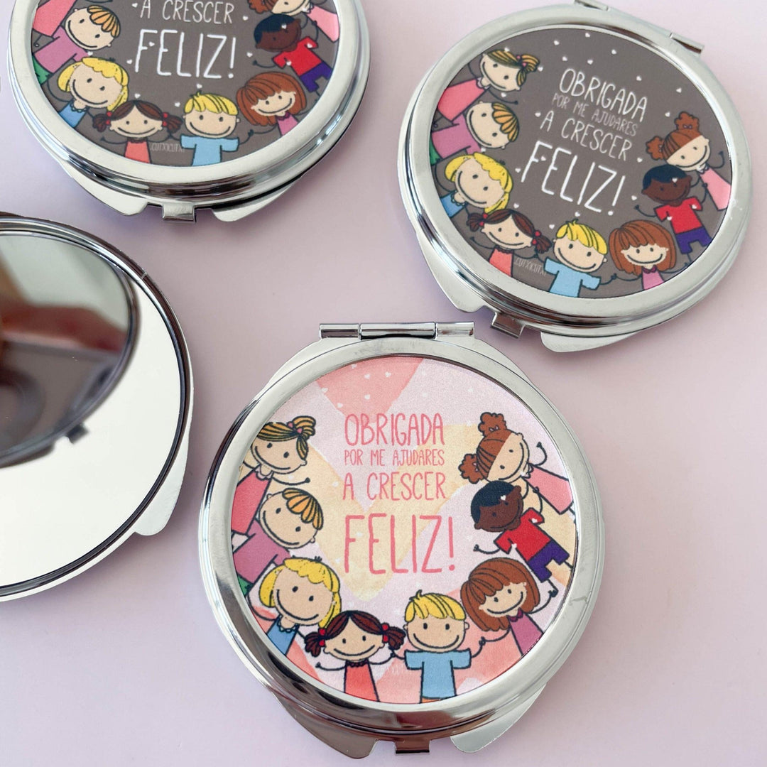 Espelho de Agradecimento (presente para educadoras e professoras) - Cutxi Cutxi - Presentes Personalizados
