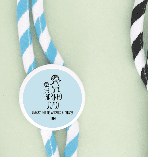 Fita para pescoço PADRINHOS - Cutxi Cutxi - Presentes Personalizados
