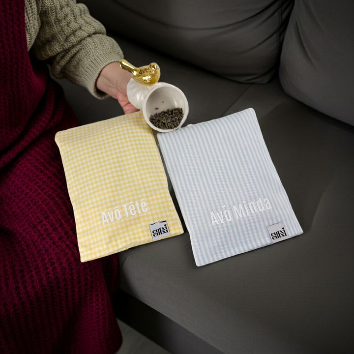 Almofada de sementes e alfazema | Presente Avós