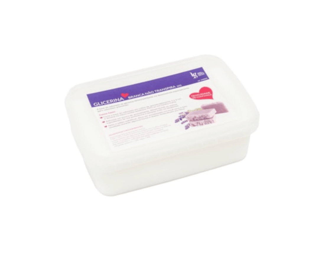 Glicerina Branca Opaca Não Transpira 1Kg - Cutxi Cutxi - Presentes Personalizados