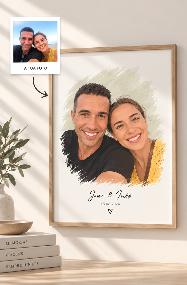 Retrato de Família Ilustrado Personalizado
