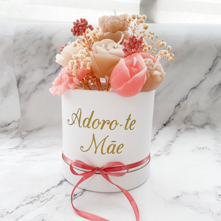 Jardim de Amor em Forma de Velas | Presente Mãe, Madrinhas - Cutxi Cutxi - Presentes Personalizados