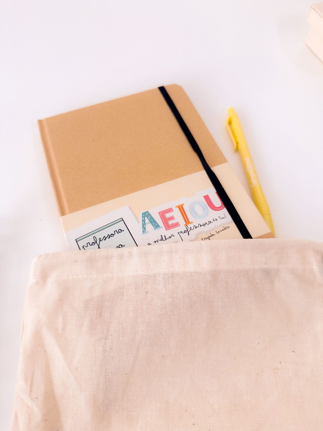 Kit AEIOU. Um livro, uma caneta, uma criança e um professor podem mudar o mundo (Sugestão Presente Educadora/Professora)