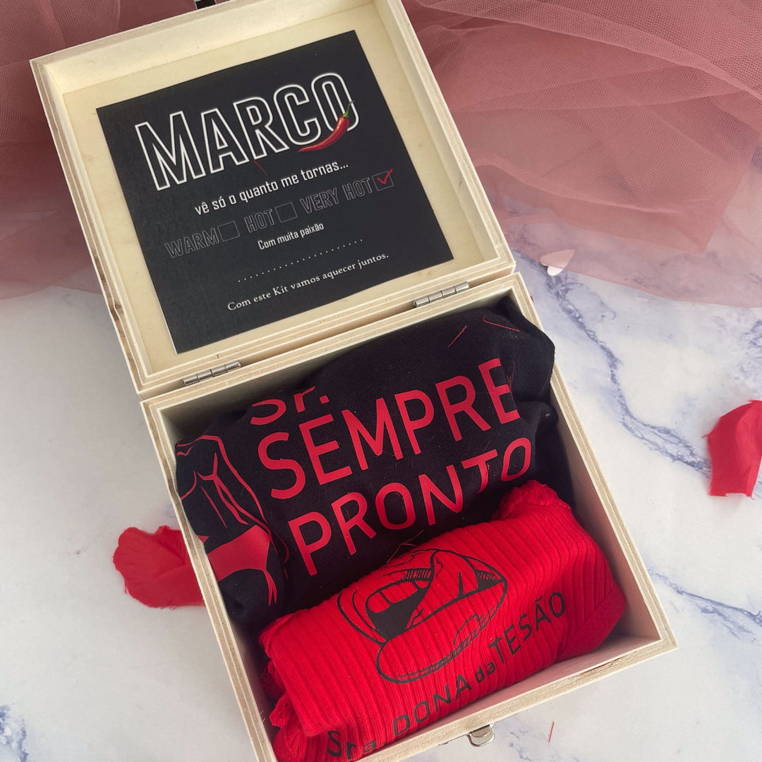 Kit Caliente - Presente Dia dos Namorados - Cutxi Cutxi - Presentes Personalizados