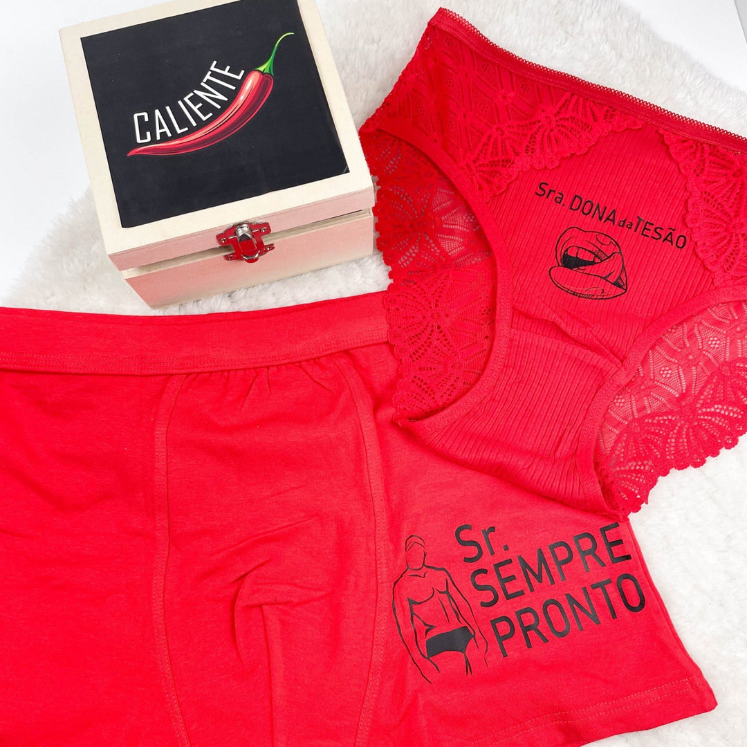 Kit Caliente - Presente Dia dos Namorados - Cutxi Cutxi - Presentes Personalizados