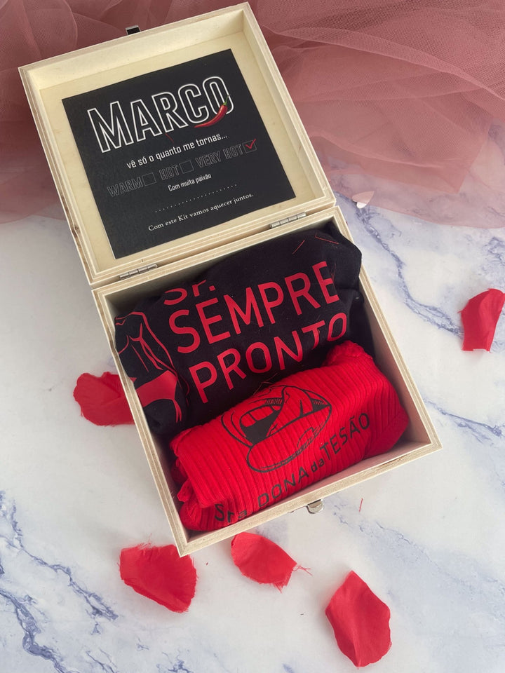 Kit Caliente - Presente Dia dos Namorados - Cutxi Cutxi - Presentes Personalizados