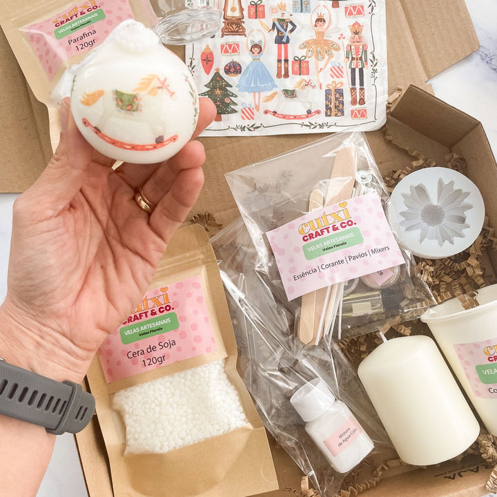 🕯️Kit de Decoração de Velas DIY | Decora as Tuas Próprias Velas - Cutxi Cutxi - Presentes Personalizados