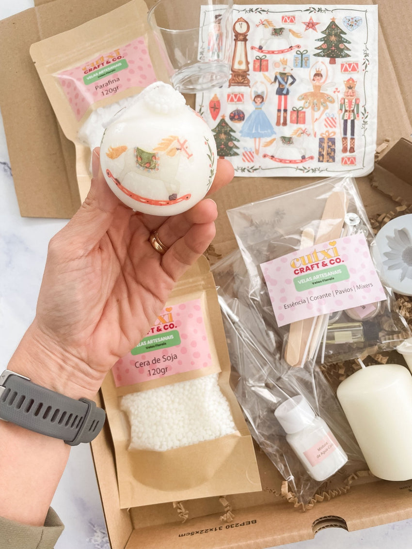🕯️Kit de Decoração de Velas DIY | Decora as Tuas Próprias Velas - Cutxi Cutxi - Presentes Personalizados