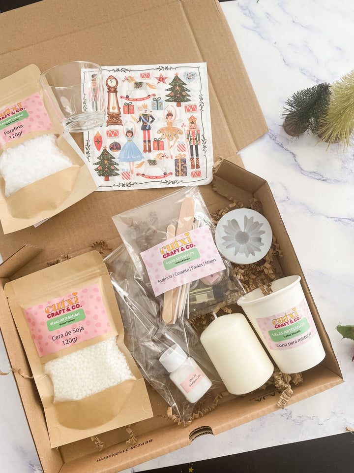 🕯️Kit de Decoração de Velas DIY | Decora as Tuas Próprias Velas - Cutxi Cutxi - Presentes Personalizados