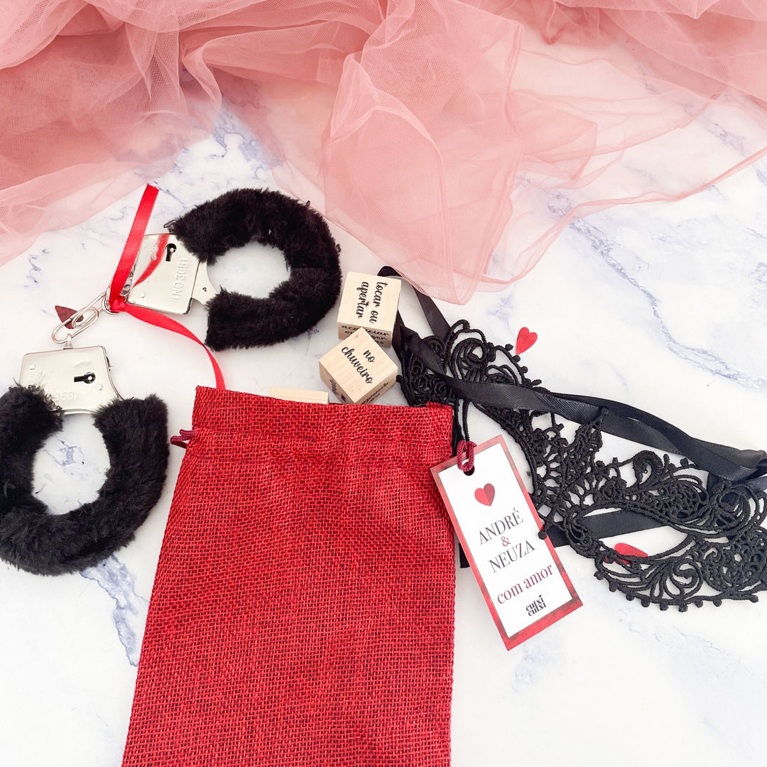 Kit Dia dos Namorados – Saco Safadeza - Cutxi Cutxi - Presentes Personalizados