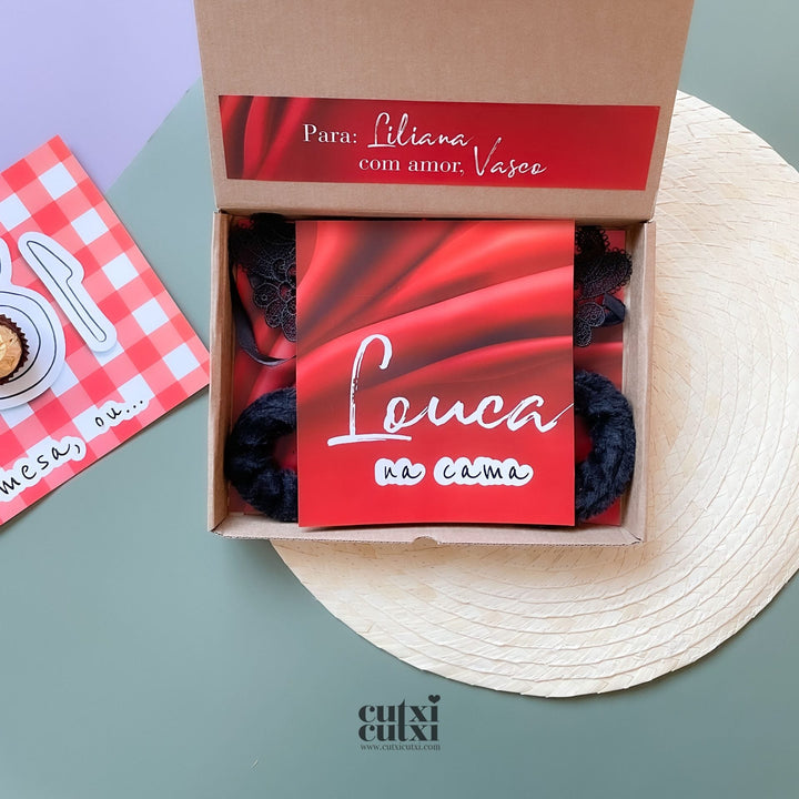 Kit Lady à mesa e Louca na cama - Presente Namorados - Cutxi Cutxi - Presentes Personalizados
