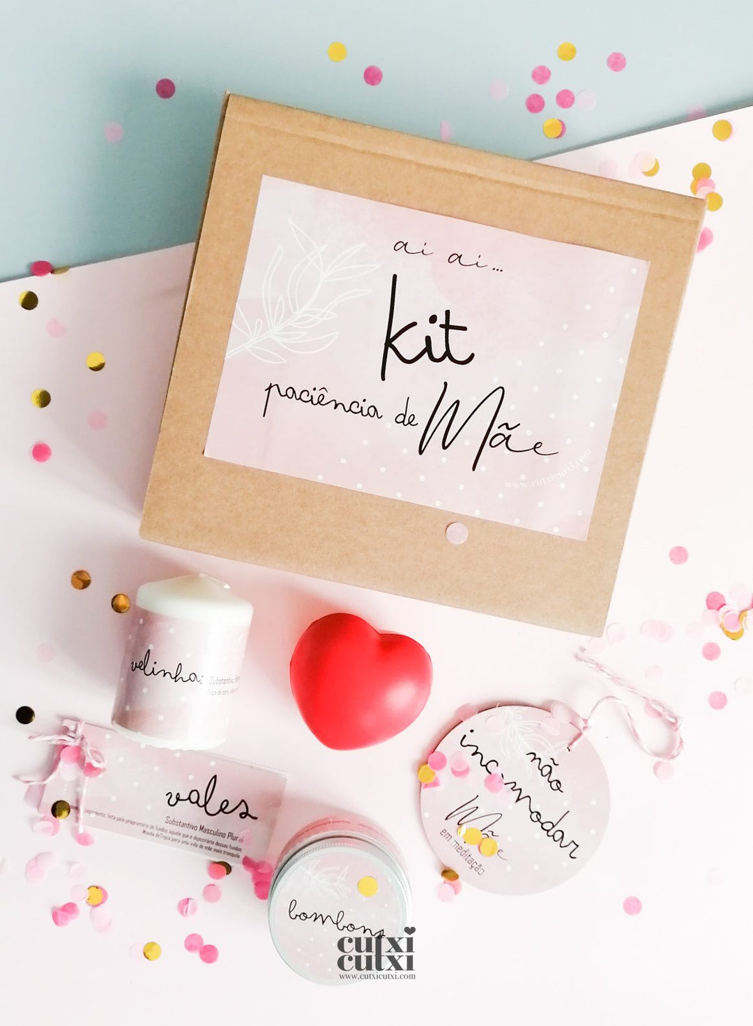 Kit Paciência de Mãe - Cutxi Cutxi - Presentes Personalizados