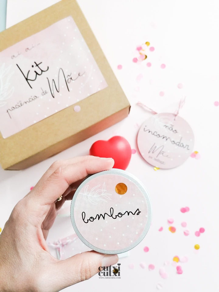 Kit Paciência de Mãe - Cutxi Cutxi - Presentes Personalizados