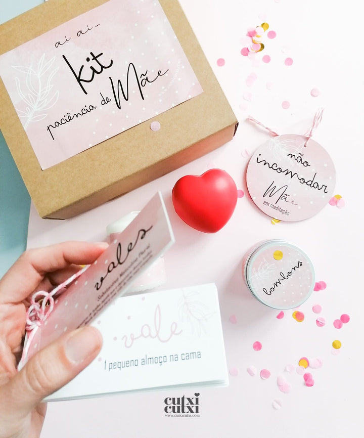 Kit Paciência de Mãe - Cutxi Cutxi - Presentes Personalizados