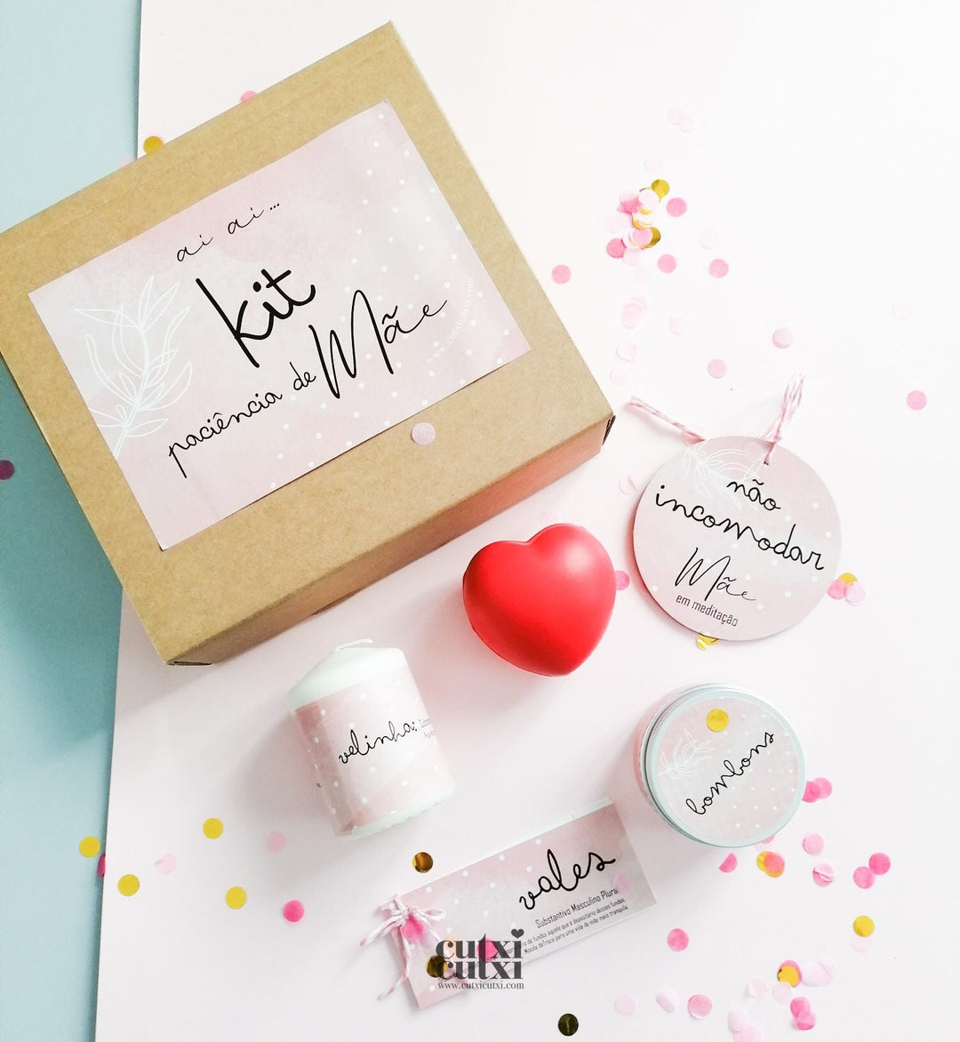 Kit Paciência de Mãe - Cutxi Cutxi - Presentes Personalizados