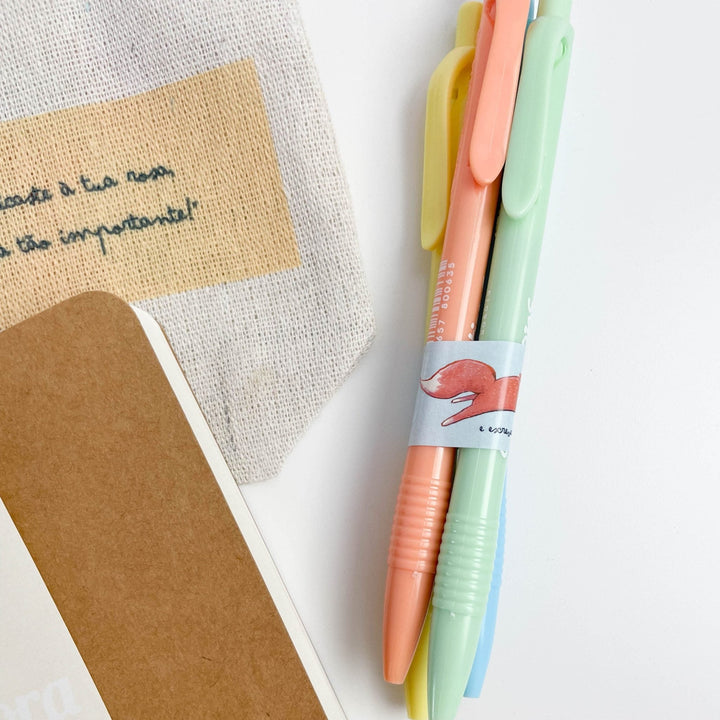 Kit Principezinho Bolsa Caderno e Canetas coloridas | Presente Educadora/Professora - Cutxi Cutxi - Presentes Personalizados