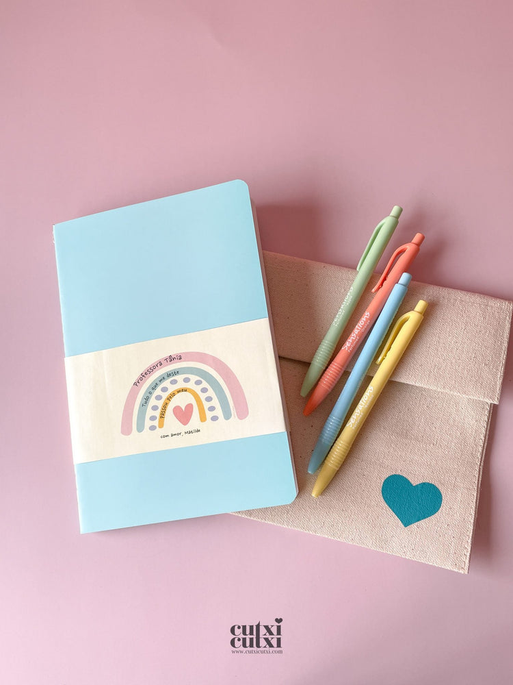 Kit Tudo o que me deste passou pelo meu CORAÇÃO (Sugestão Presente Educadora/Professora) - Cutxi Cutxi - Presentes Personalizados