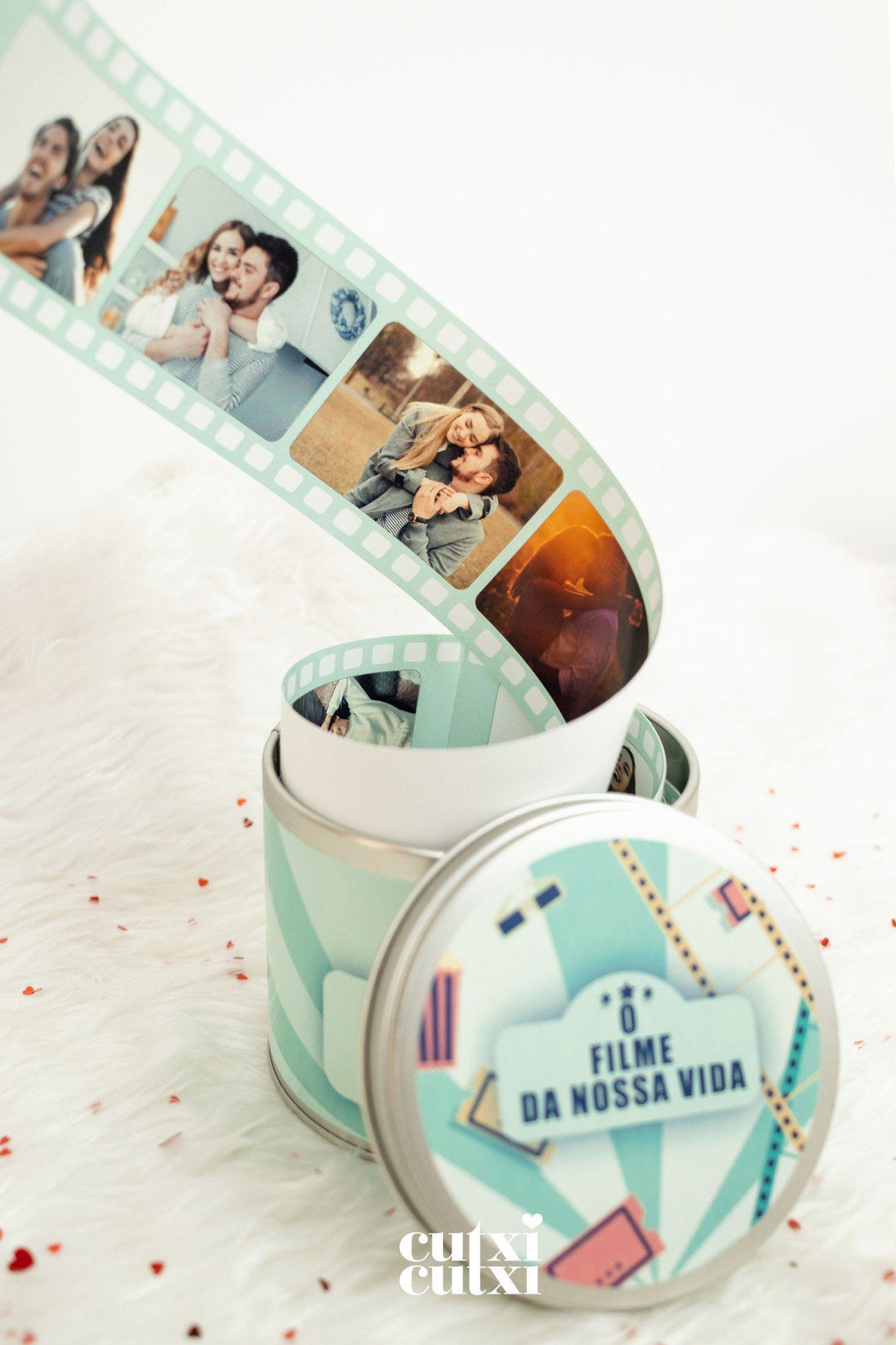 Lata O FILME DA NOSSA VIDA - Presente Namorados - Cutxi Cutxi - Presentes Personalizados
