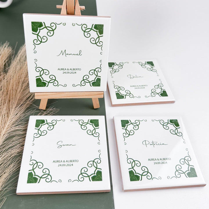 Lembrança Azulejo - casamento - Cutxi Cutxi - Presentes Personalizados