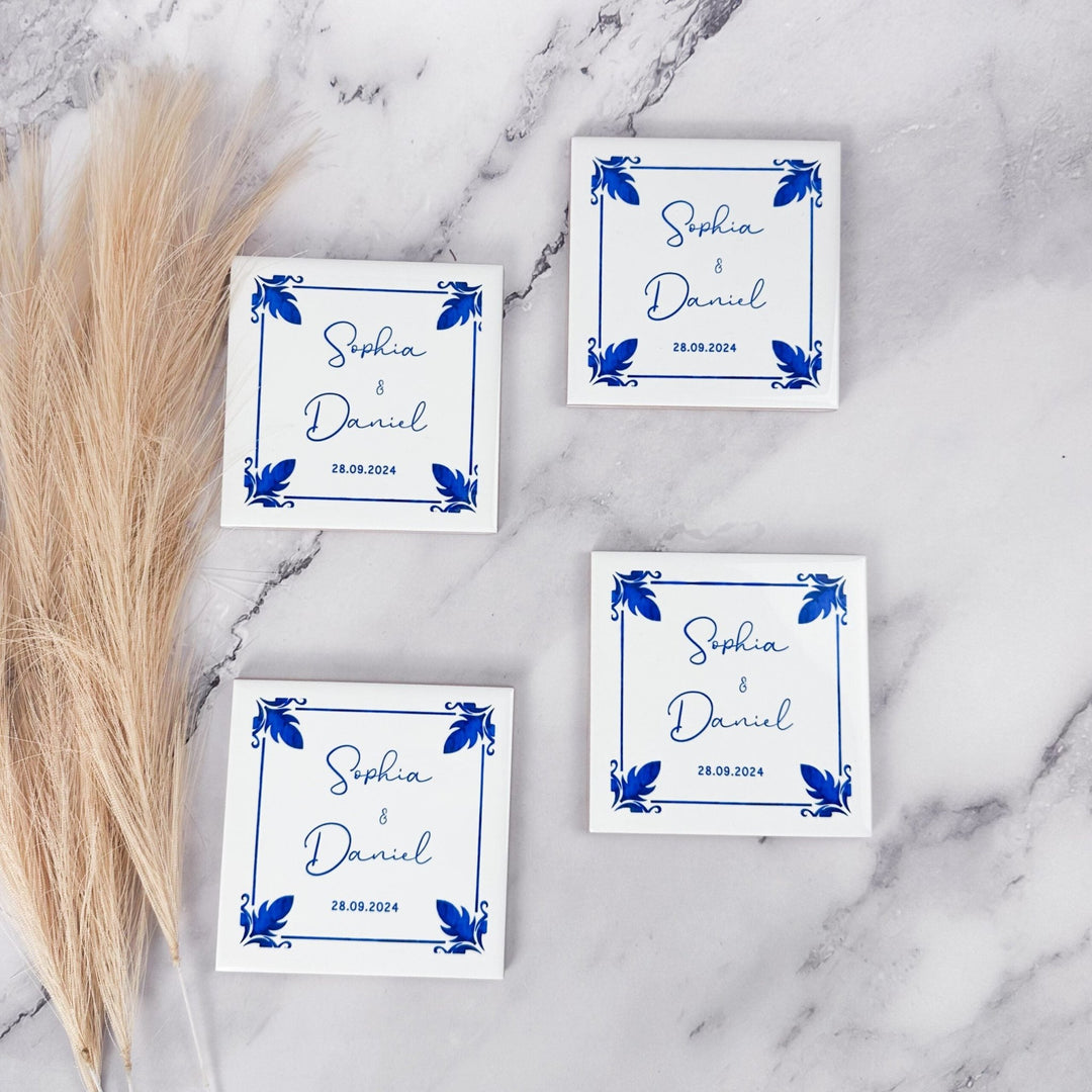 Lembrança Azulejo - casamento - Cutxi Cutxi - Presentes Personalizados
