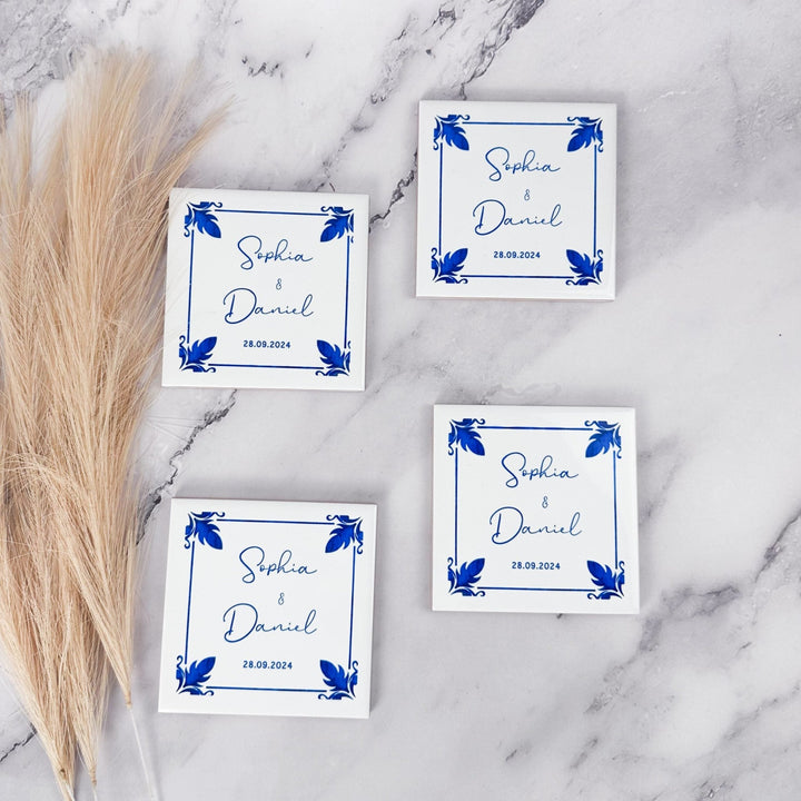 Lembrança Azulejo - casamento - Cutxi Cutxi - Presentes Personalizados