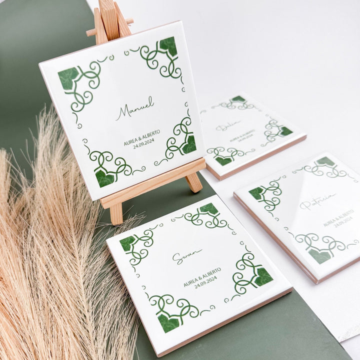 Lembrança Azulejo - casamento - Cutxi Cutxi - Presentes Personalizados