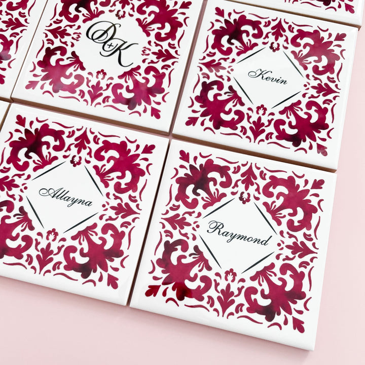 Lembrança Azulejo Mini - Casamento - Cutxi Cutxi - Presentes Personalizados