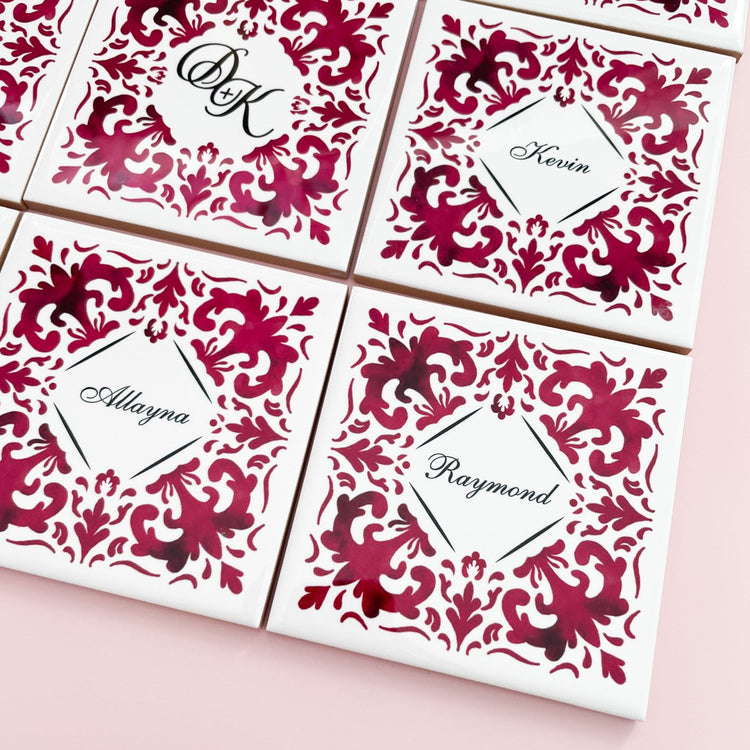 Lembrança Azulejo Mini - Casamento - Cutxi Cutxi - Presentes Personalizados