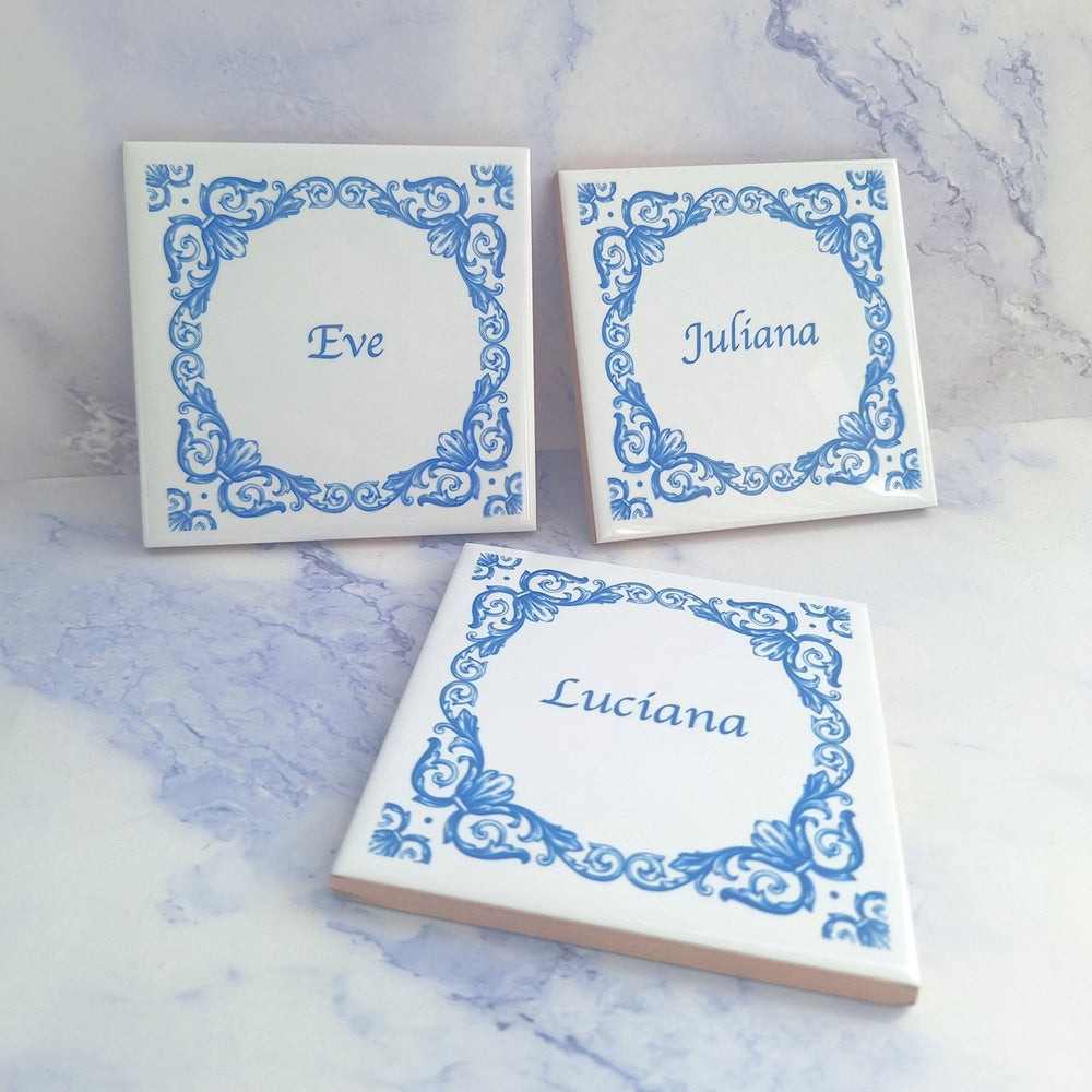 Lembrança Azulejo Mini - Casamento - Cutxi Cutxi - Presentes Personalizados