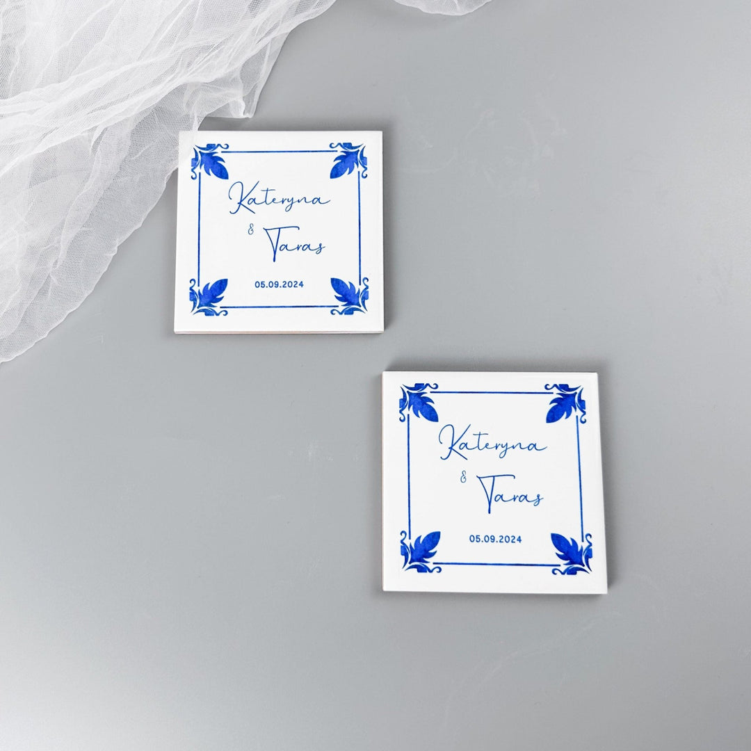 Lembrança Azulejo Mini - Casamento - Cutxi Cutxi - Presentes Personalizados