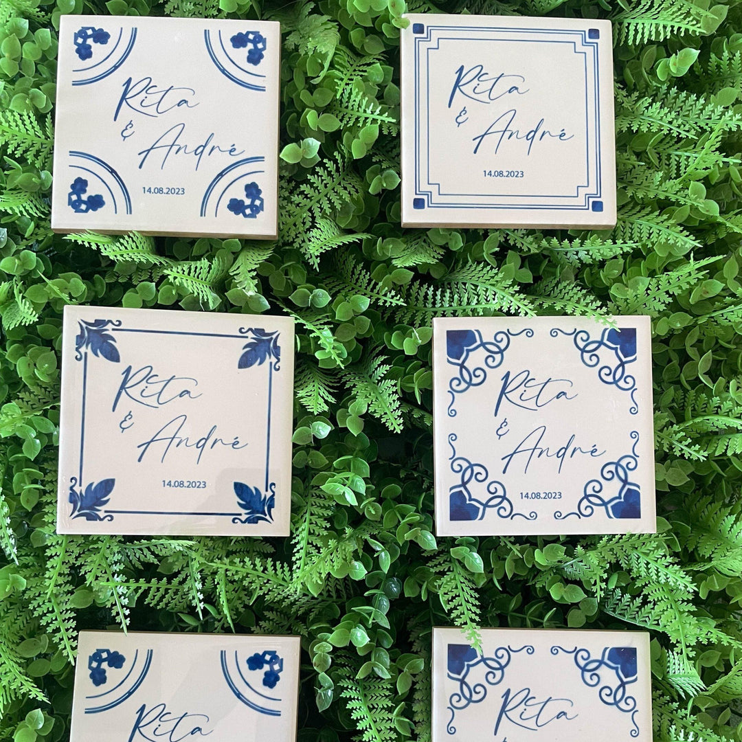 Lembrança Azulejo - casamento