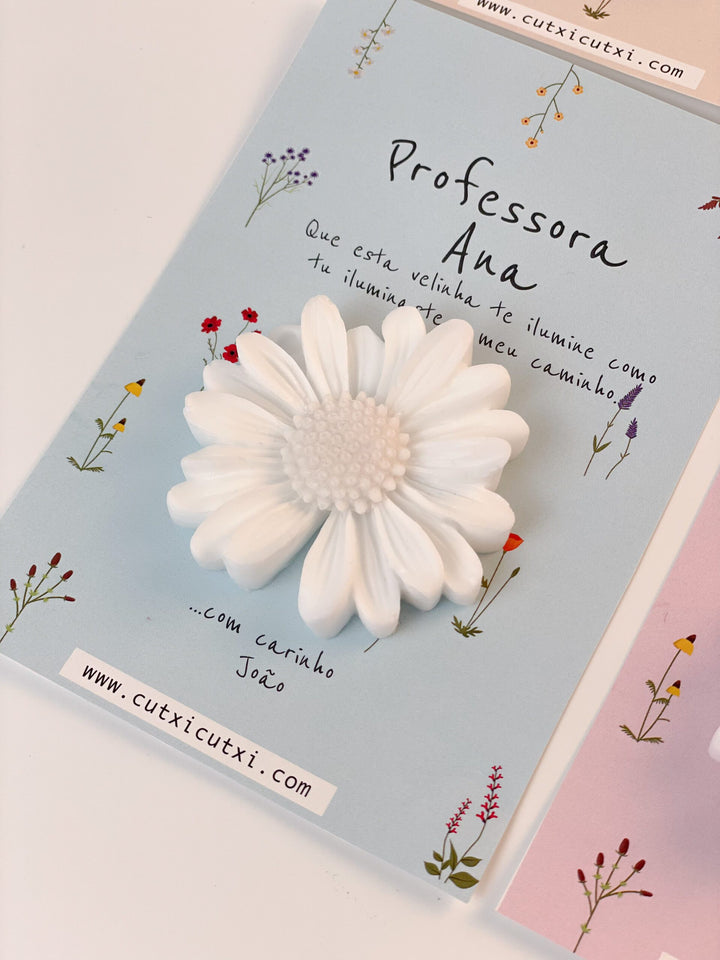 Cartão Encanto com Flor em Sabonete | Sugestão Presente Educadoras