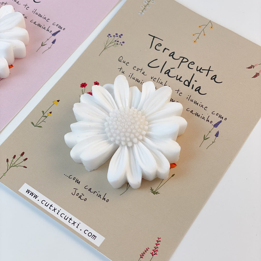 Cartão Encanto com Flor em Sabonete | Sugestão Presente Educadoras
