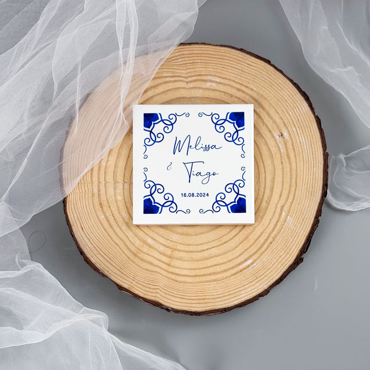 Lembrança Azulejo - casamento