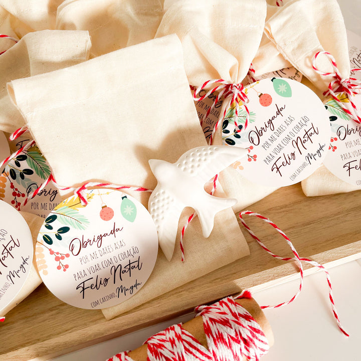 Andorinha de Natal Perfumada Personalizada - Um Sonho de Natal